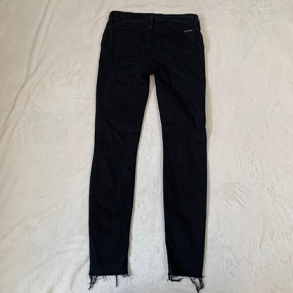 Hudson Jeans Krista ankle super skinny black distressed skinny stretch denim - Picture 10 of 11